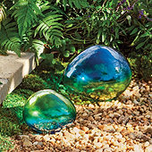Glass Garden Stones