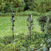 Metal Floral Garden Stake