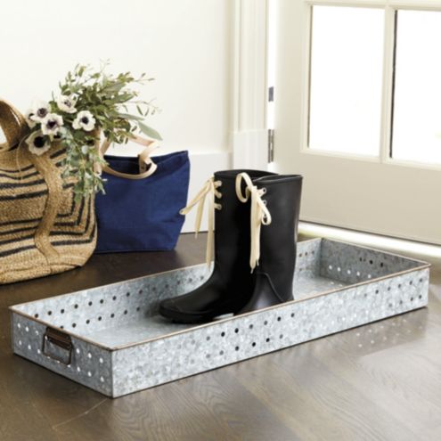 Galvanized Boot Tray