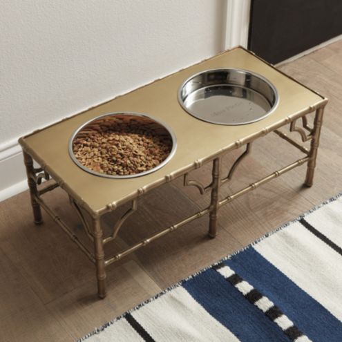 Bamboo Pet Food Stand