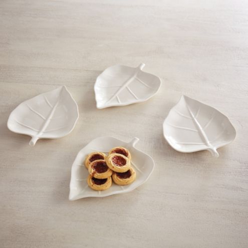 Leaf Dessert Plates - Set of 4