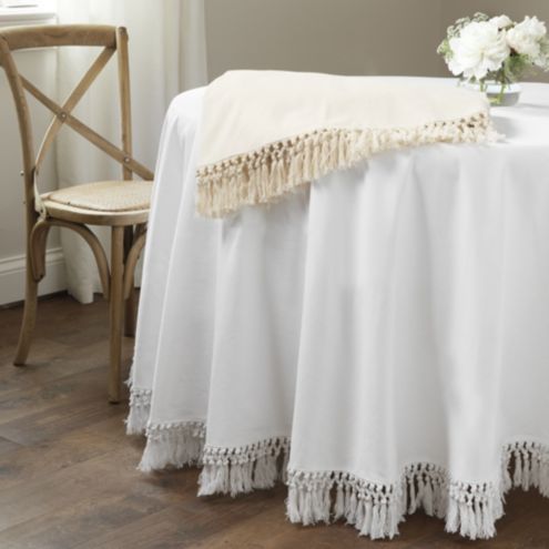 Macrame Fringe Tablecloth