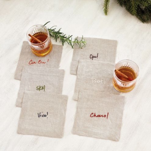 Champagne Pop Cocktail Napkin (Set of 6)