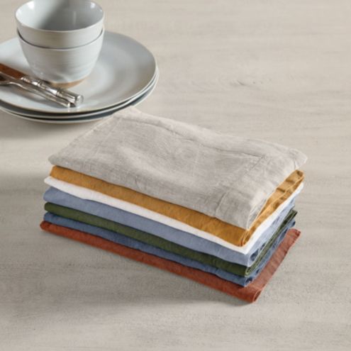 Marin Natural European Flax -Certified Linen Napkin, Set of 8 + Reviews