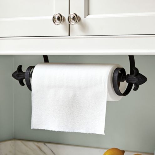 Fleur De Lis Living Metal Wall / Under Cabinet Mounted Paper Towel Holder &  Reviews