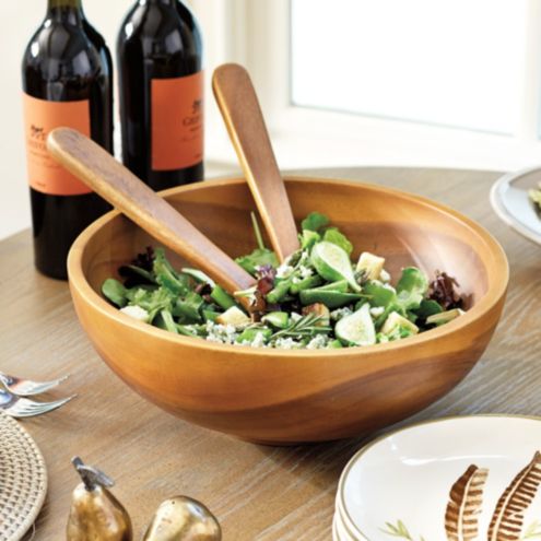 Wooden Salad Set | Ballard Designs