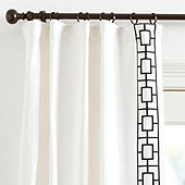 Embroidered Square Trellis Panels - Set of 2