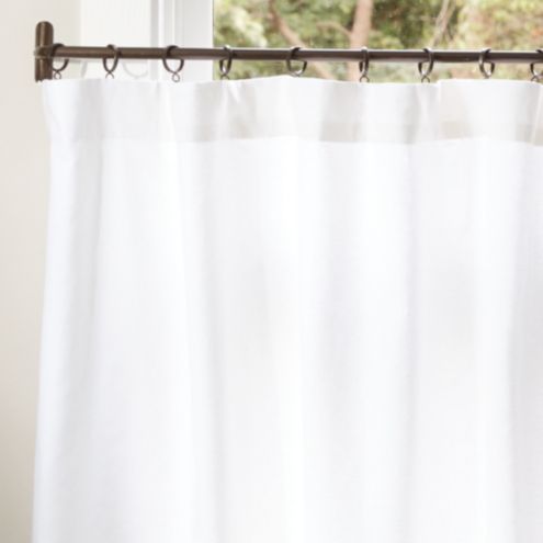 white cafe curtains pottery barn