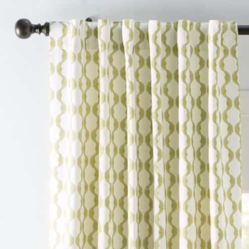 Thea Wave Stripe Drapery Panel