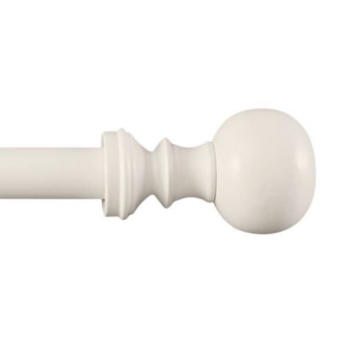 Classic Ball Drapery Finials - Set of 2 White