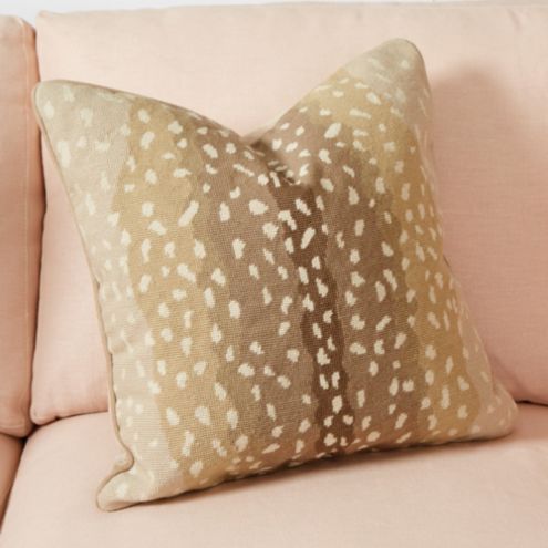 Antelope Needlepoint Pillow Ballard Designs Ballard Designs
