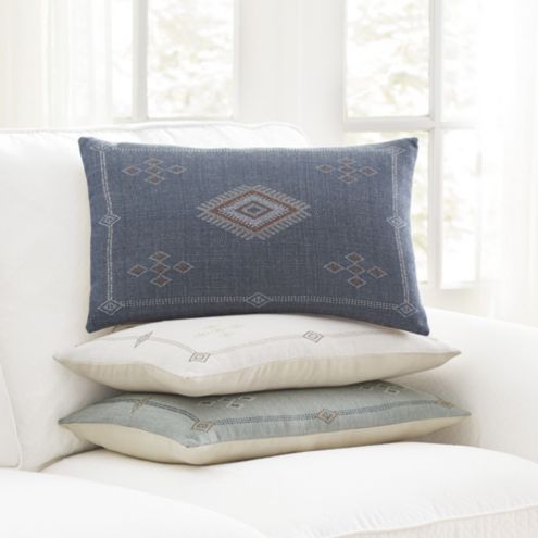 Inman Textured Trellis Pillow | Ballard Designs