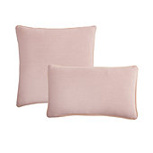 Washed Linen Pillow Cover - Blush