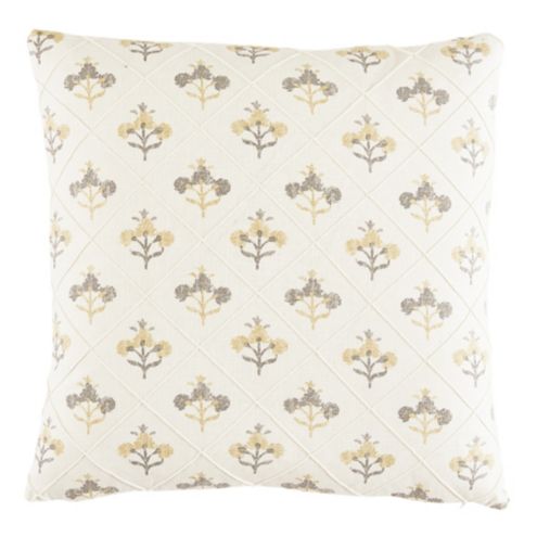 Borbela Floral Pillow Cover - Gray