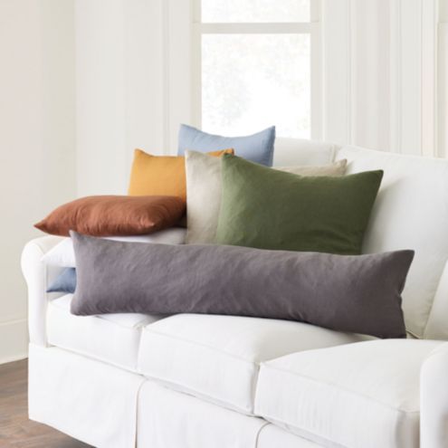 Linen discount sofa pillows