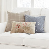 Classic Cornflower & Flax 3-Piece Pillow Set