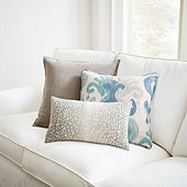 Andros Blue & Gray 3-Piece Pillow Set