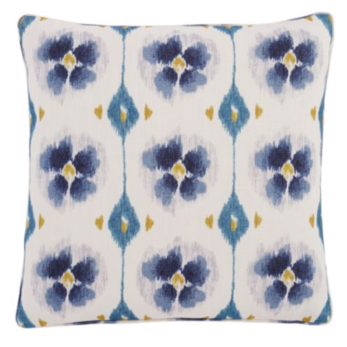 Cesta Floral Ikat Pillow