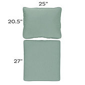 Replacement Seat and Back Cushion Set - 25x47.5