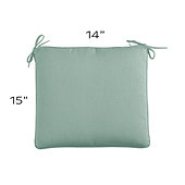 Replacement Outdoor Chair Cushion with Knife Edge 15x14 - Select Colors