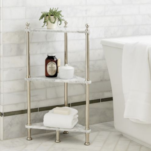 Bathroom deals corner shelves