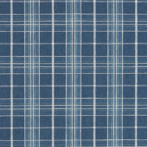 Barkley Plaid Blue Fabric by the Yard