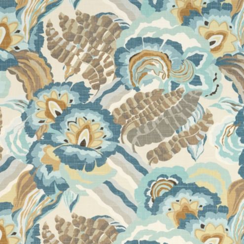 Bray Blue Fabric by the Yard