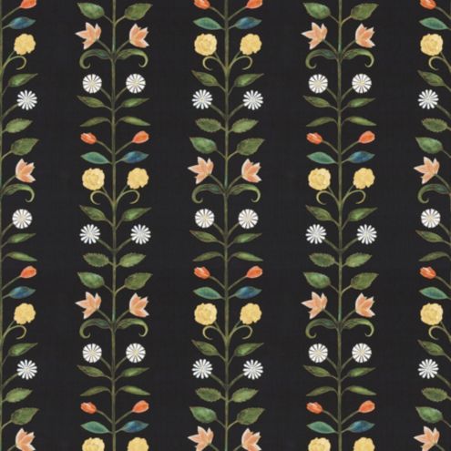 Fiore Ebony Fabric by the Yard