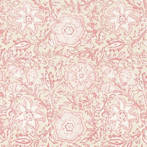 Hailey Floral Raspberry Fabric with Vintage Romance & Botanicals