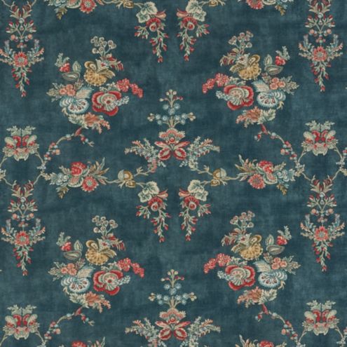 Quinton Navy Fabric by the Yard