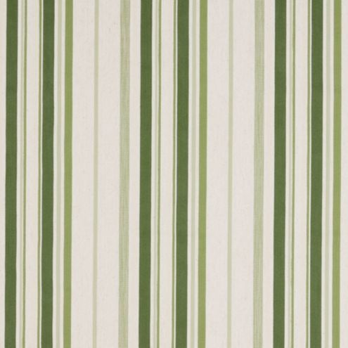 Ripa Green Stripe Fabric by the Yard & Cotton Poly Blend for Upholstery ...