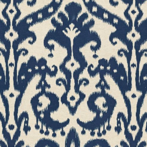 Venice Ikat Navy Fabric By The Yard Ballard Designs Ballard
