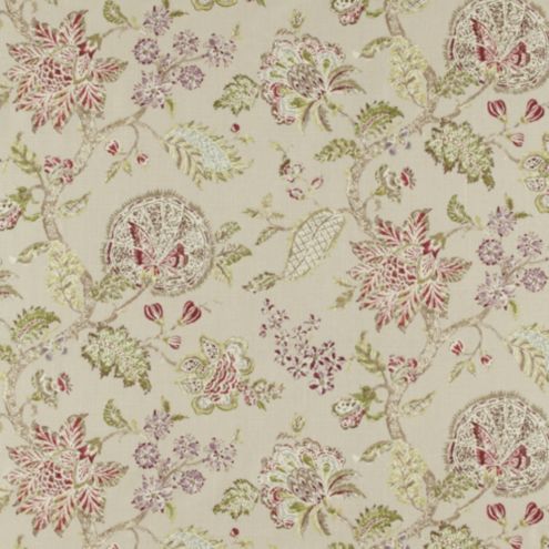 Whitney Plum Fabric By The Yard | Ballard Designs