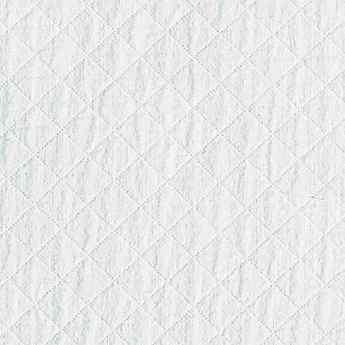Quilted White Fabric By the Yard