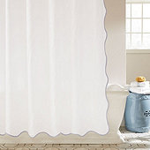 Edie Scalloped Shower Curtain