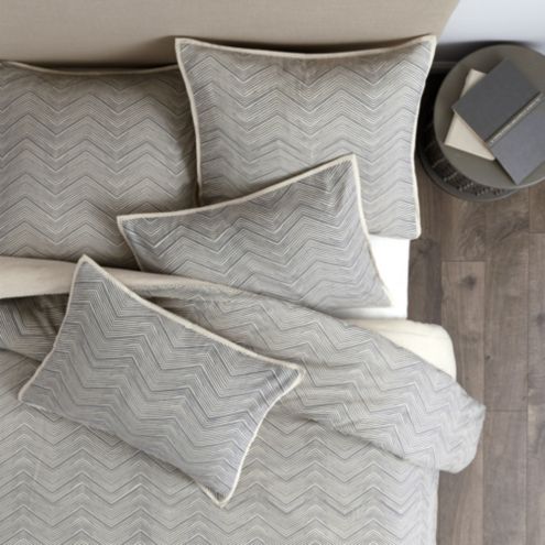 Monoghan Pencil Herringbone Duvet Cover Ballard Designs