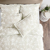 Clementine Floral Bedding - Natural