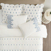 Marie Embroidered Scallop Bedding