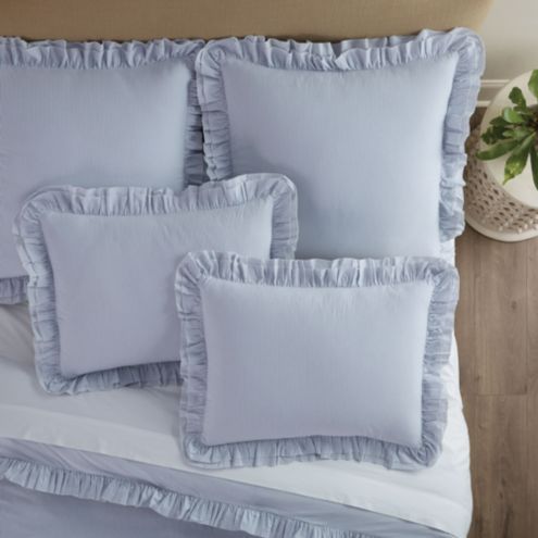 Effie Striped Double Ruffle Bedding