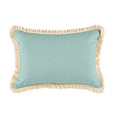 Fringed Pillow 12 inch x 20 inch - Select Colors