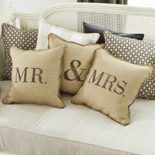 mr and mrs cushions