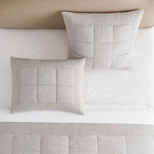 Evers Linen Quilted Sham