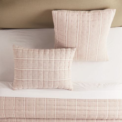 Linen Quilted Pillow Shams