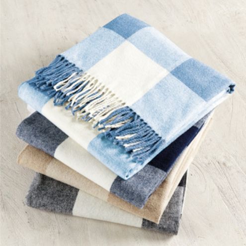 Blue buffalo check discount blanket