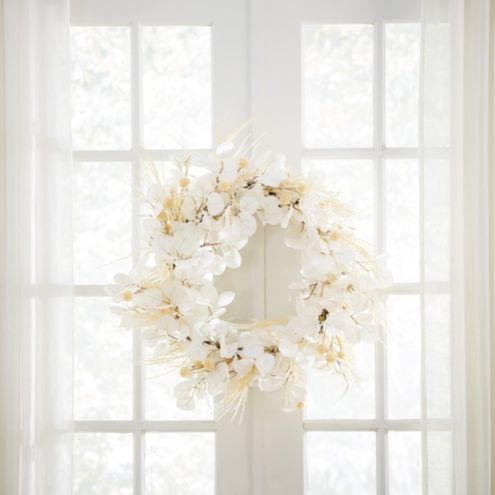 Faux Birch Leaf Wreath