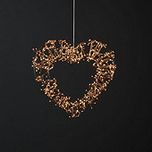 LED Hanging Metal Heart