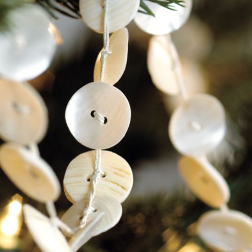 Capiz Button Garland | Natural Capiz Shell