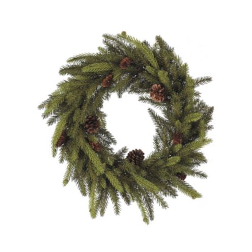 Angel Pine Wreath 20 Inch with Realistic Faux Needles & Pine Cones