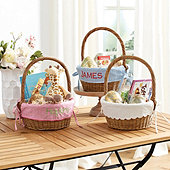 Wicker Easter Basket with Liner