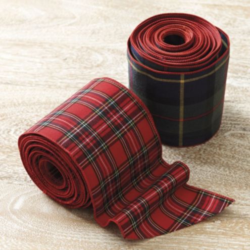 Suzanne Kasler Plaid Ribbon Red - Ballard Designs